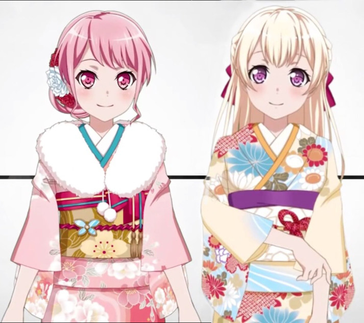 漫知 定制 Bang Dream 白鹭千圣丸山彩和服cosplay女浴衣