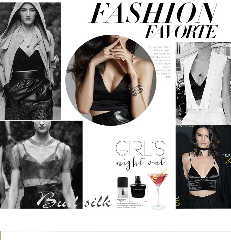 Joker Camisole vest Phụ nữ ngắn phần sâu V phía dưới mỏng dây đeo vai đẹp lưng quấn ngực đồ lót phong cách châu Âu và Mỹ mà không có áo ngực rim áo lót 2 dây