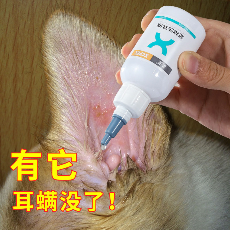 Pet ear mite ear wash dog cat teddy kitten ear wash water cat and dog with ear canal cleaning supplies