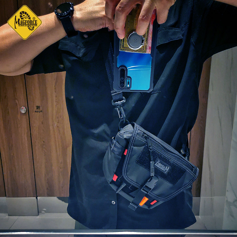 Mcaghos Magforce Summer Multifunction Fanny Pack Horse Tactical Chest Wrap Gel Black Touch Fish Bag Men's Inclined Satchel Bag