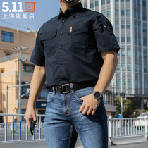 5 11 light tactical shirt mens 71373 lapel breathable short-sleeved 511 shirt outdoor wear-resistant and water-repellent shirt