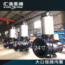 Huilang brand 24 inch large diameter non-clogging submersible sewage pump 132 160 250 315 KW sewage pump