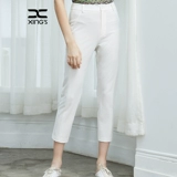 邢氏 Летние белые цветные штаны, 2020, высокая талия, большой размер