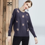 邢氏 Шерстяной приятный телу трикотажный свитер для матери, 2020, большой размер