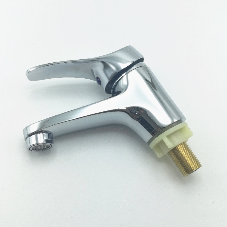 Basin faucet all copper single hole single water wash basin water nozzle washbasin faucet hot and cold single cold lift handle faucet