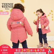 Teenie Weenie Kids Kids Baby Baby xuống áo khoác Trong một chiếc áo khoác mùa đông dài.