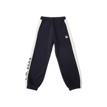 TeenieWeenie Kids小熊童装23年款秋冬男童束口撞色加绒运动长裤