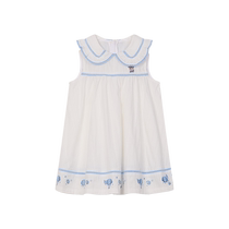 TeenieWeenie Kids 24 summer new baby girl cute sleeveless lapel dress