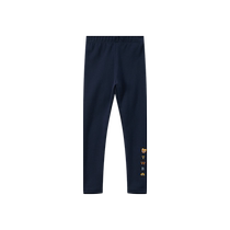TeenieWeenie Kids Bear Childrens Clothing 24 Autumn New Girls Elastic Sweet Embroidered Basic Leggings