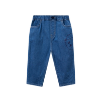 TeenieWeenie Kids Bear Childrens Wear 24 Autumn New Baby Boys Versatile Patch Embroidered Trousers and Jeans