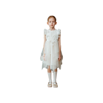 TeenieWeenie Kids 24 summer new girls sequined lace mesh dress