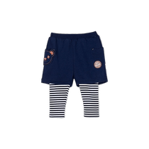 TeenieWeenie Kids Bear Childrens Wear 23 Years Autumn and Winter Boy Baby Casual Striped Splicing Pants