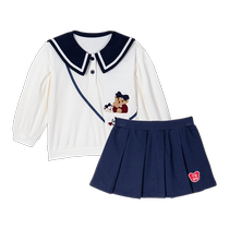 Teenie Weenie Kids Kids Kids Kids dress girl baby for 23 years Navy Wind Fold dress suit