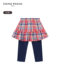 TeenieWeenie Kids小熊童装25年新款女宝宝学院格纹百褶打底裙裤