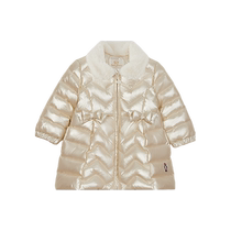 TeenieWeenie Kids Bear Childrens Clothing 24 Spring and Autumn New Baby Girl Shiny Fur Collar Down Jacket