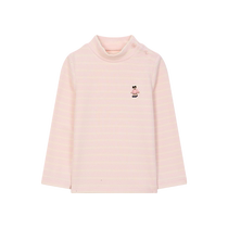 (Pre-sale) TeenieWeenie Kids Bear Childrens Wear 24 Autumn and Winter Style Boys and Girls Stand Collar Striped T-Shirt