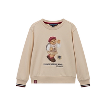 TeenieWeenie Kids Bear Childrens Wear 24 Autumn New Girls Printed College Style Versatile Sweatshirt