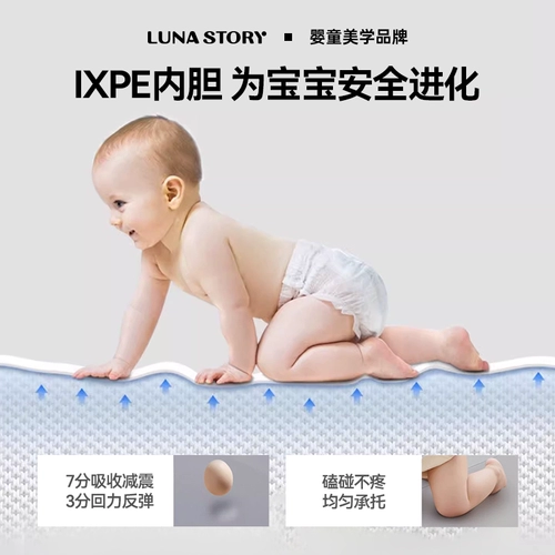 Lunastory, детский складной игровой коврик для ползания, ковер, Южная Корея, увеличенная толщина, 10 этажей