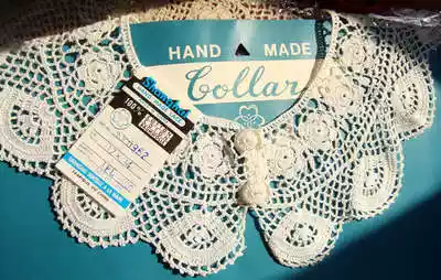 Foreign trade handmade hook needle lace collar Sen women's retro fake collar wild two-color 962 value-added