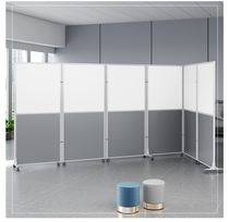 Decorative Moving Partition Push-and-pull Partition Wall Partition Wall Board Bedroom Active Simple Folded Plate Partition Wall With Wheeler Room