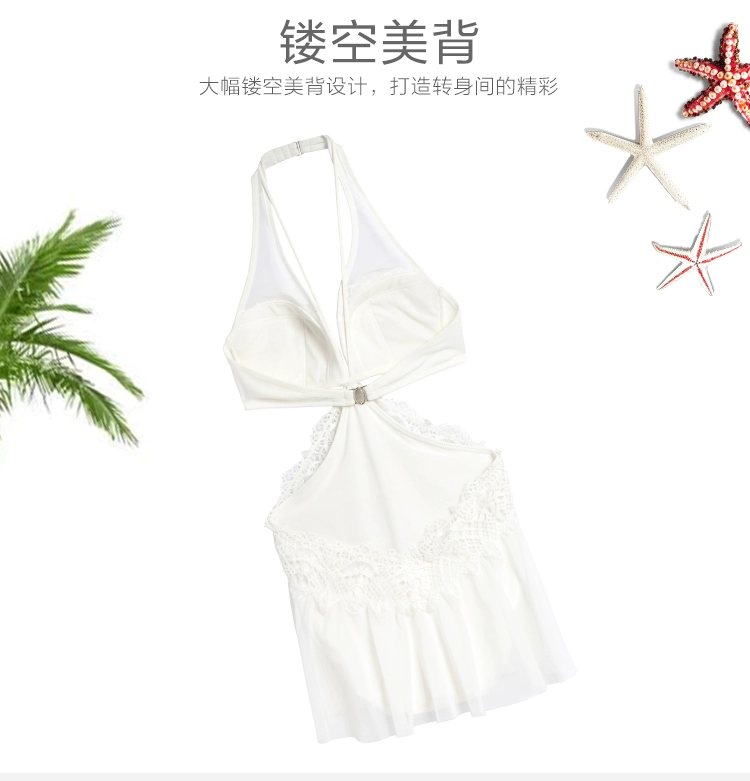 Một bộ ba dài Lifang bao gồm tập hợp áo tắm mùa xuân nóng bỏng gợi cảm làm đẹp trở lại váy kiểu áo tắm một mảnh ES0882 - Bộ đồ bơi One Piece