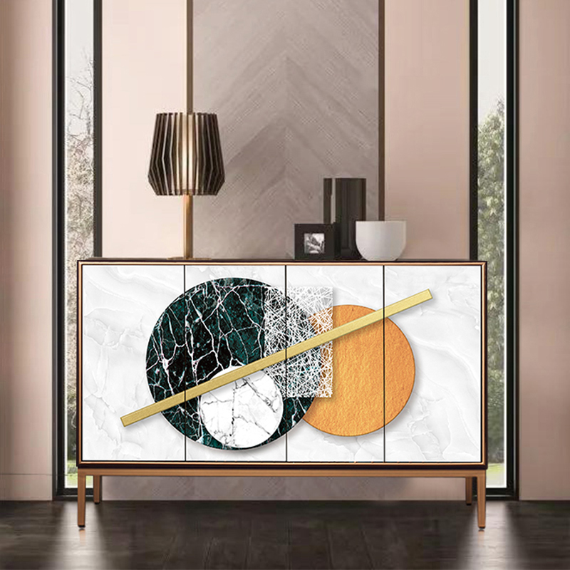 Light Extravagant Shoes Cabinet Doorway Large Capacity Containing Storage Dining Side Cabinet Modern Door Hall Cabinet Light Lavish Luxurious Closing Cabinet