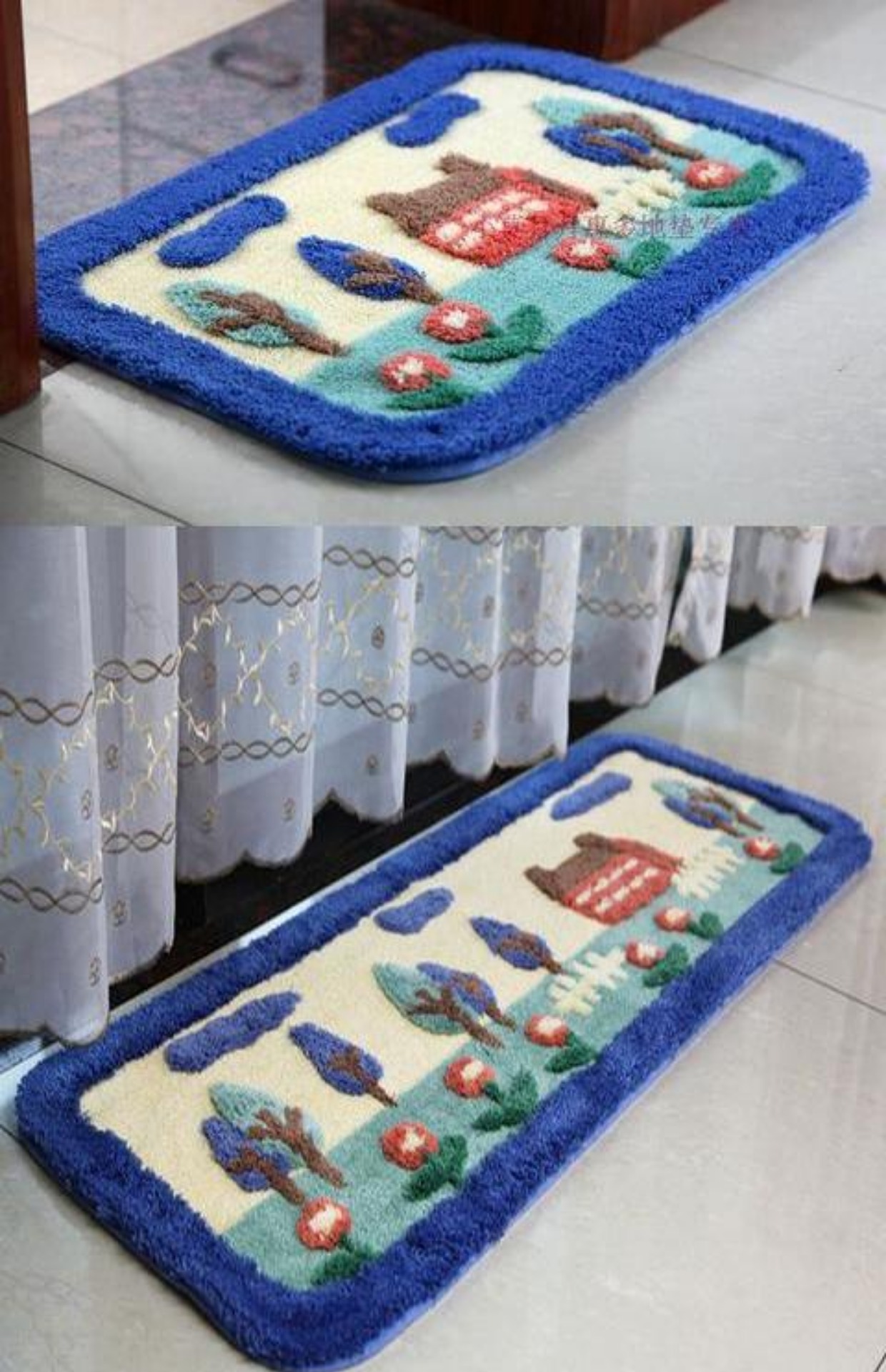 Huiduo chính hãng phòng ngủ cửa mat lối vào hội trường sàn thảm phòng tắm mat chống trượt đàn thảm máy giặt thảm chống trượt nhà tắm