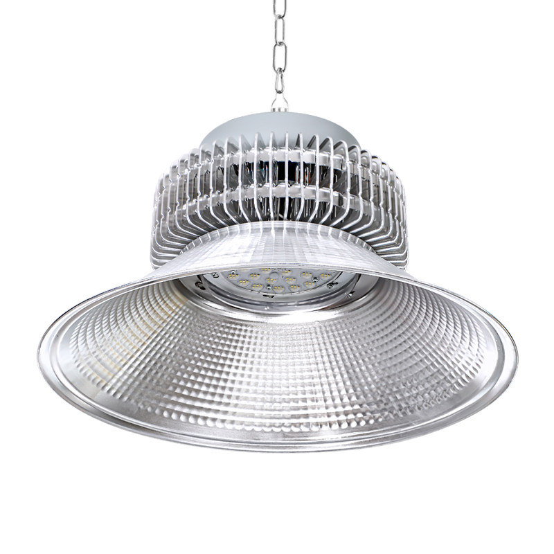 Full-Wattage Led Industrial and Mining Light, Ultra-Bright Fin-Type Lighting for Factories, Warehouses, and Workshops, 200W High-Power Industrial Pendant Light