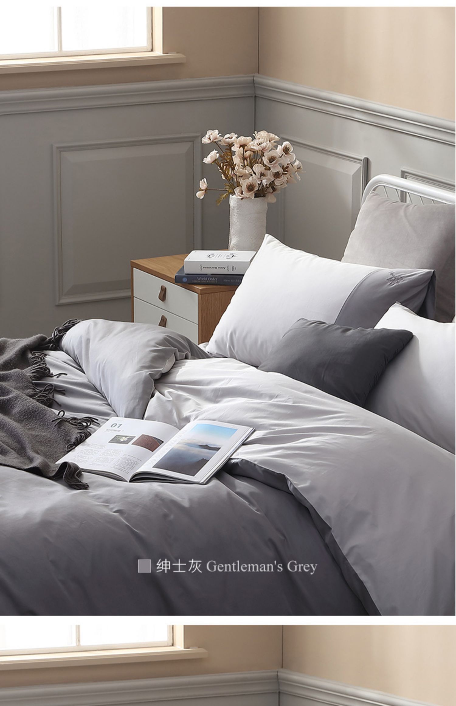 Downland nhỏ lười lợn bốn mảnh phù hợp với giường bốn miếng bông vải lanh chăn bông che gió đơn giản bộ - Bộ đồ giường bốn mảnh bộ ga giường