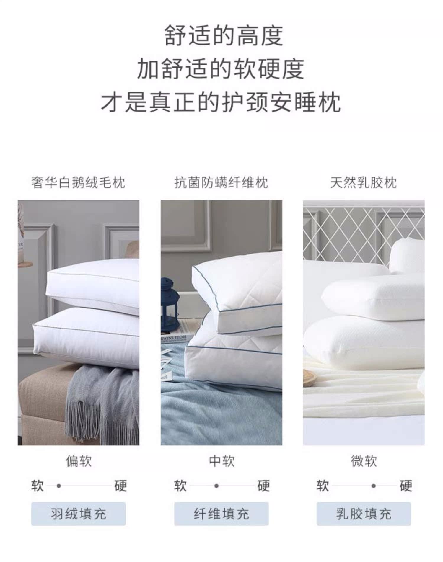 Ngủ dưới đất Thiên Chúa gối cao su thiên nhiên khách sạn năm sao gối lõi cổ gối người lớn gối đơn cổ tử cung - Gối gối