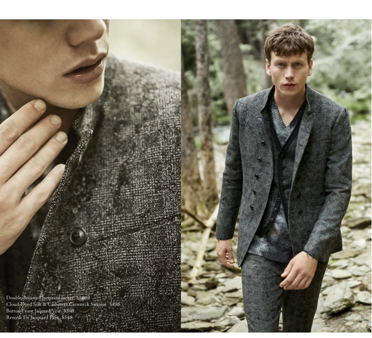 Cashmere New World [New York Newcomer] trang trí bằng da dày áo len cashmere cho nam với áo hoodie