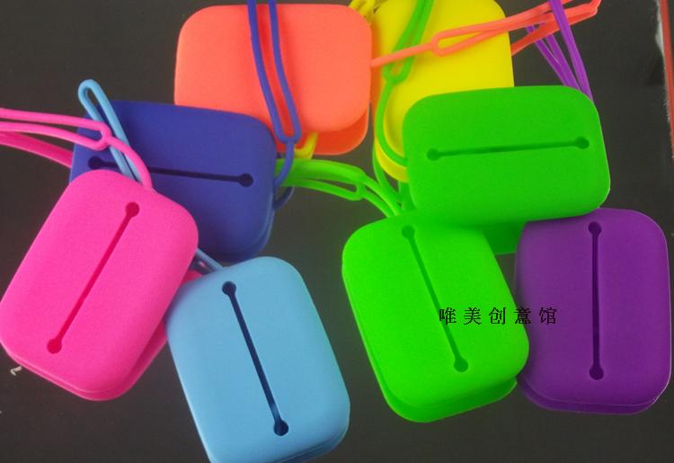 Phiên bản tiếng Hàn Mềm silicon key bag bus card set gói thẻ vận chuyển gói gói gói nam nữ Gói doanh nghiệp tùy chỉnh logo ví móc khóa giá tốt