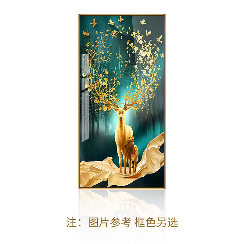 To embellish the crystal porcelain painting in painting the porch decoration as I and contracted sitting room corridor murals rich deer