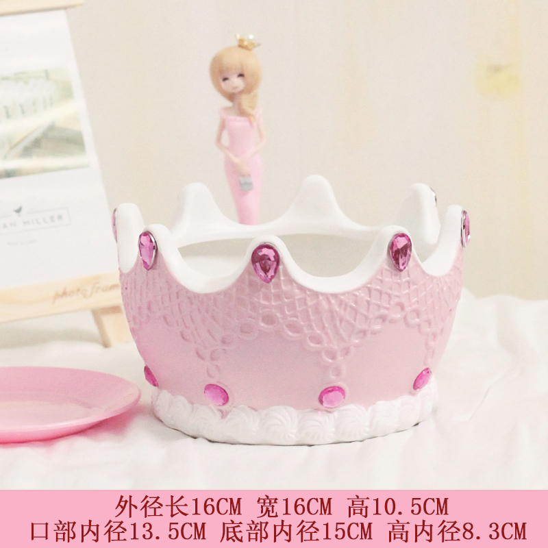 To embellish the indoor craft ceramic flower POTS with tray flowerpot flower girl cartoon small pure and fresh and creative, fleshy