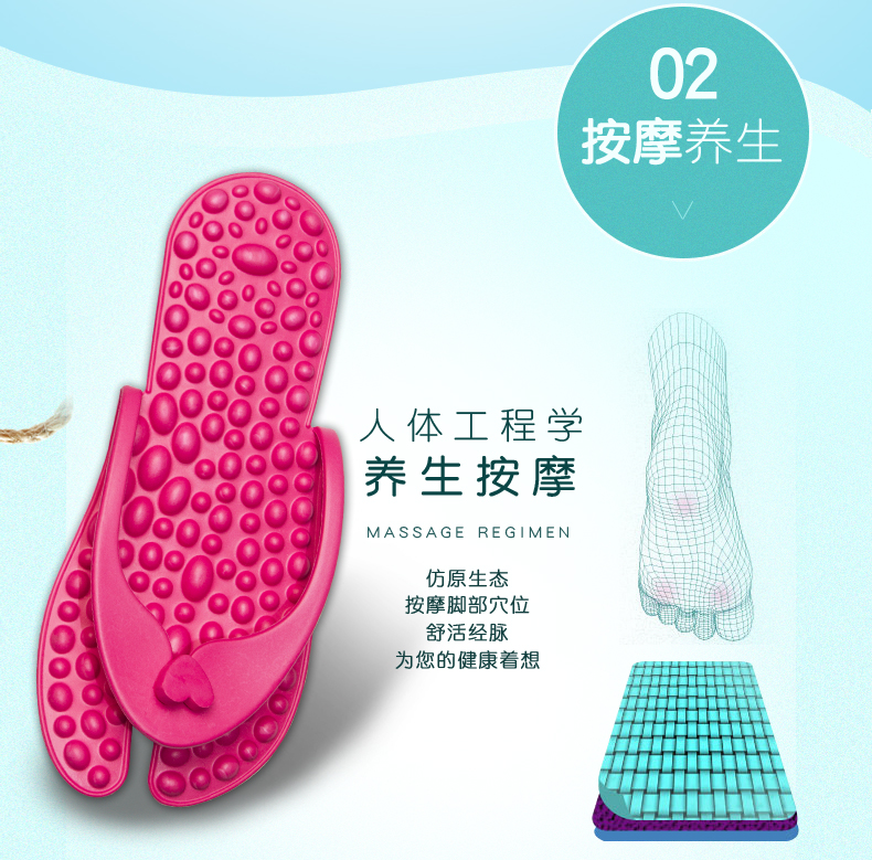 dép đi eva kẹp ngón chân tắm massage khách sạn nhà trong nhà mềm đáy bồn tắm chống trượt dép nữ mùa hè - Trang chủ dép đi trong nhà tắm