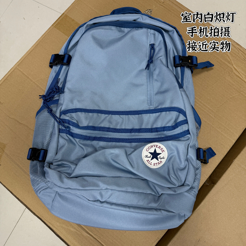 Authentic Converse Converse New Backpack Blue Student Canvas School Bag 10021138-A28 Authentic Converse Converse New Backpack Blue Student Canvas School Bag 10021138-A28