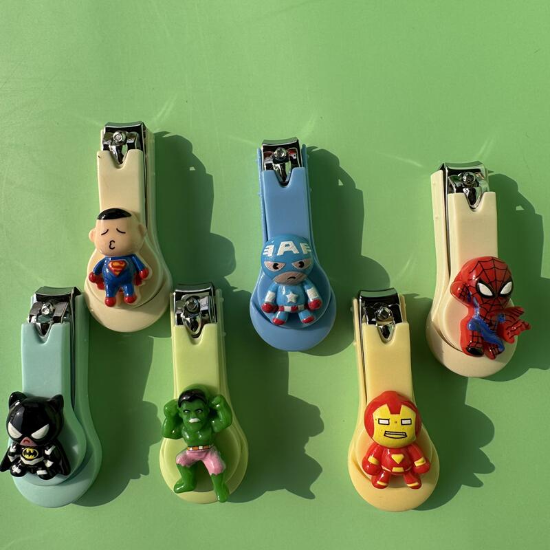 Spider-Man Nail Clippers Cute Cartoon Compact Nail Clippers for Children and Adults Single Pack High-End Home Portable