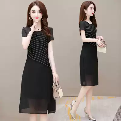 This year's popular mother's fashion young one meter five small chiffon dress children's new summer 2021