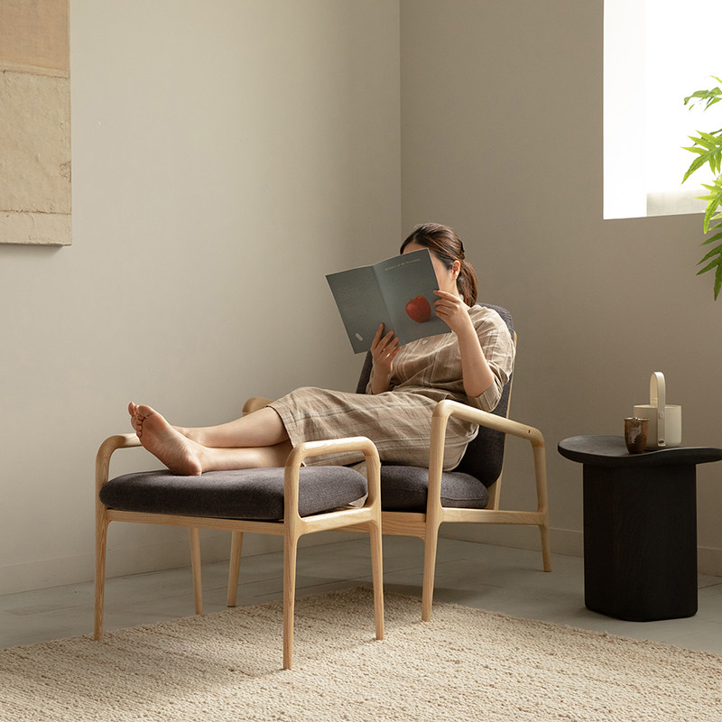 Van Ku furniture right corner sofa footstool solid wood cloth holds footstool sofa foot dresser bench practical leisure stool