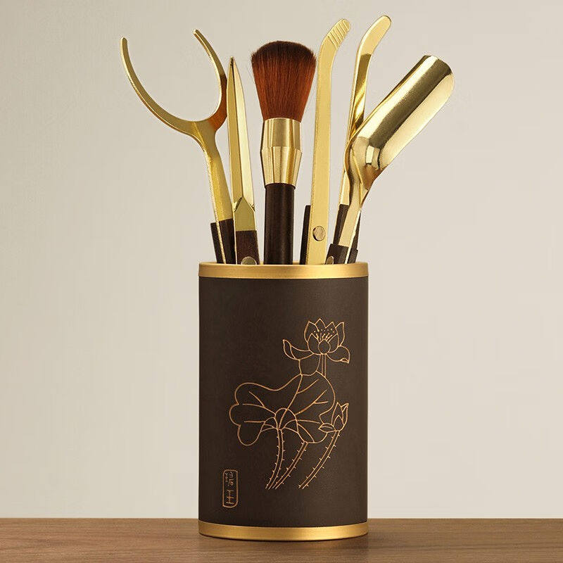 Unclutched Tea Trail Six Gentleman Electric Wood Suit Utilita Tea Accessories Big full zero fit tea art swing piece tea towel towels brush-Taobao