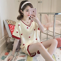 7030 V -neck Pits, Peach Heart, красочное