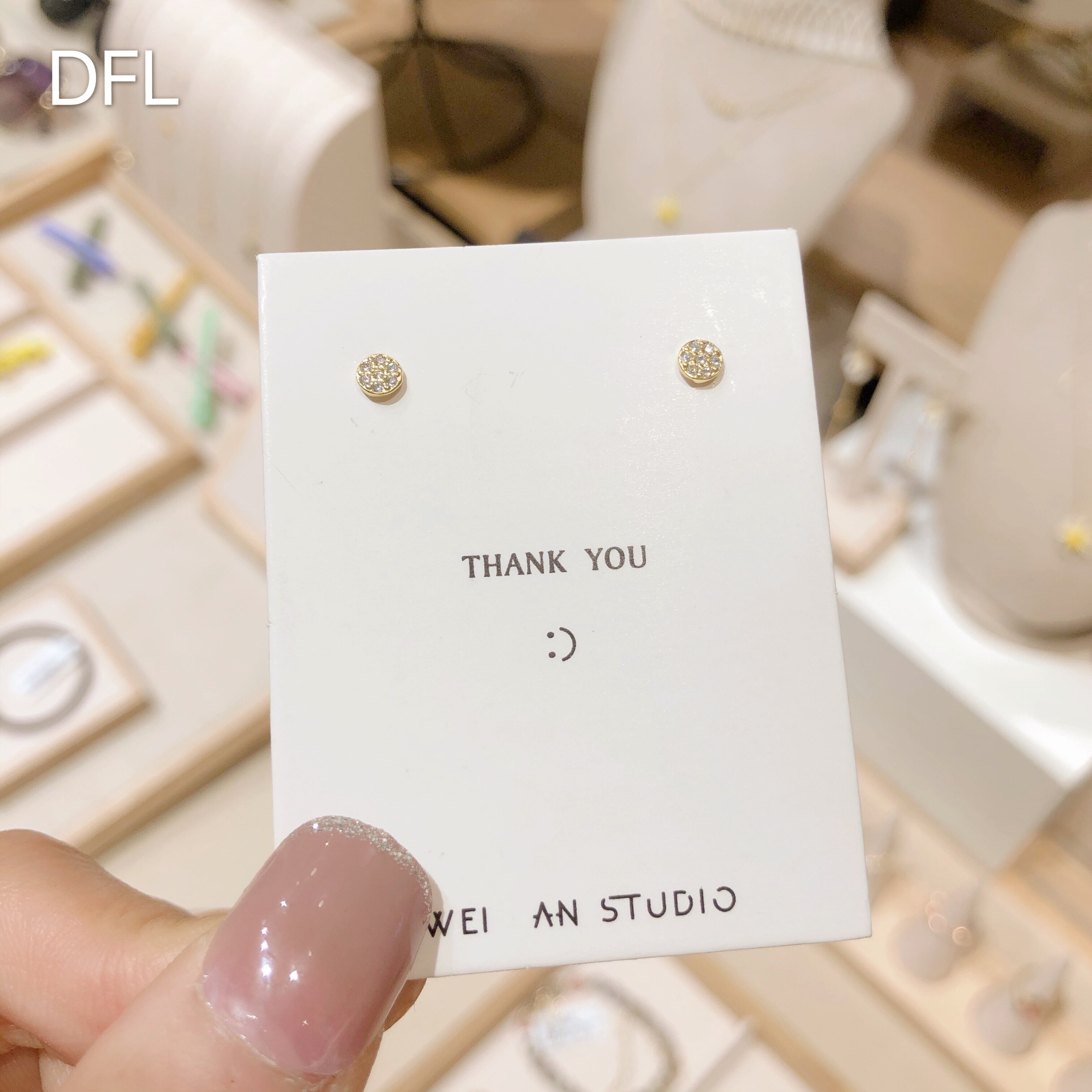 Mini-to-work can be worn 925 pure silver earshot minimalist with small 100 hitch and delicate small ear bone nails