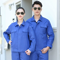 Хлопковый синий лонгслив с молнией