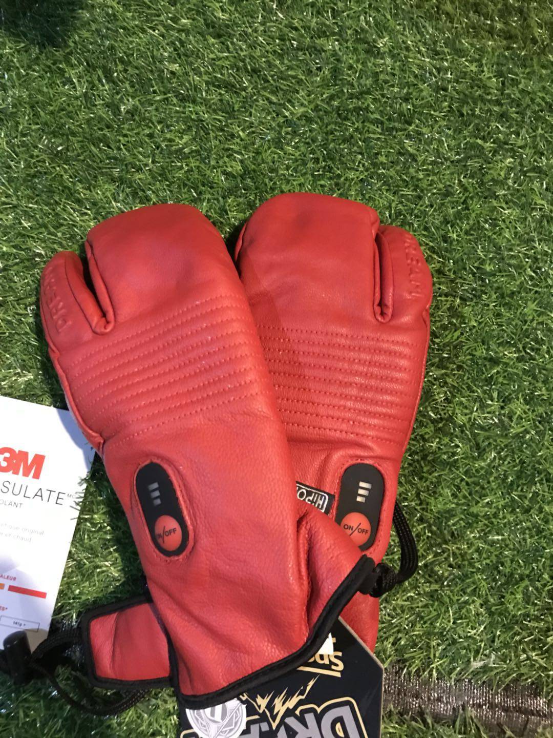 Anshan polar speed Alloy Dream stuffy ski gloves warm and breathable abrasion resistant inner five fingers electric heating