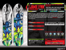 USA LibTech handmade mens and womens ski veneer STUM APEJAMIELYNNROCKET wave edge edge