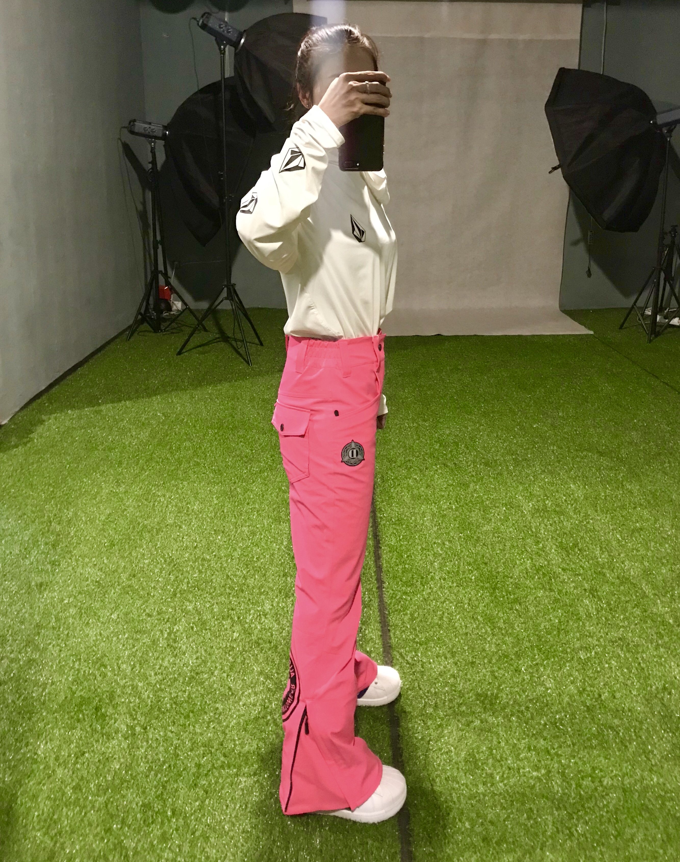 20-21AlloyDream men's and women's single and double board ski pants flared legs plus cotton waterproof breathable windproof and warm