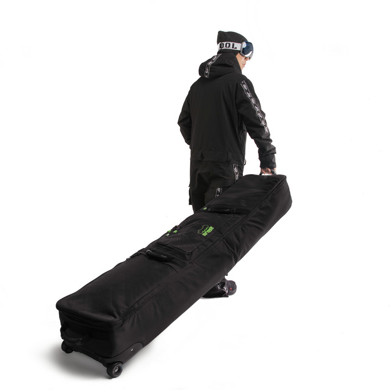 wriggle snowboard bag for men and women with wheels waterproof wear-resistant large-capacity independent space pink camouflage washable