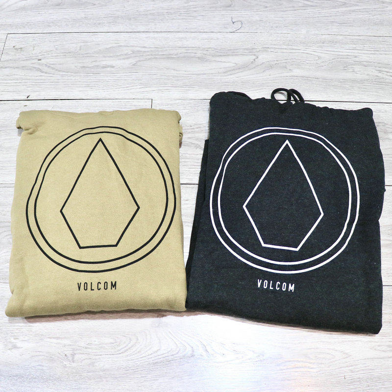 US imported volcom Diamond ski hoodie warm fleece big LOGO pullover sweater not waterproof living style