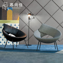 Nordic Modern Minimalist Designer Ringed Chair Hotel Villa Living Room GRP Profiled single sofa Leisure chair