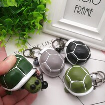 Shrink Head Turtle Shake Sound Extension Key Chain Soft Glue Key Button Pendant Decompression to Blame For Venting Pinching Toy Gifts